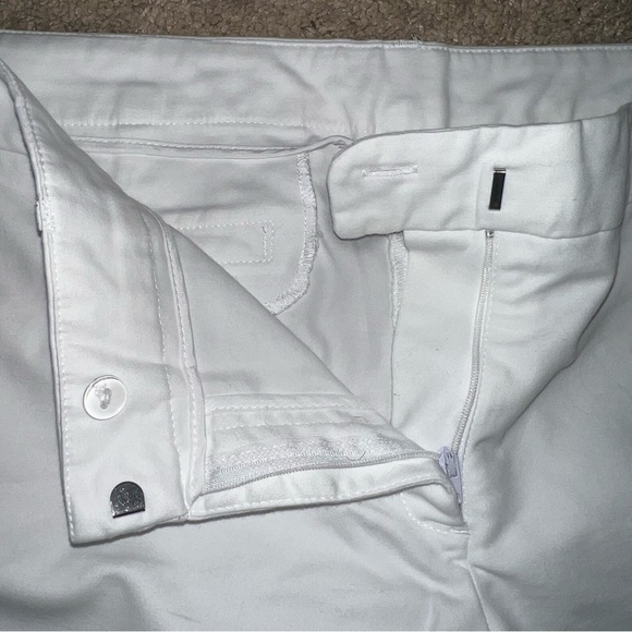Adrienne Vittadini White Cropped Chinos Size 12 - Picture 6 of 8